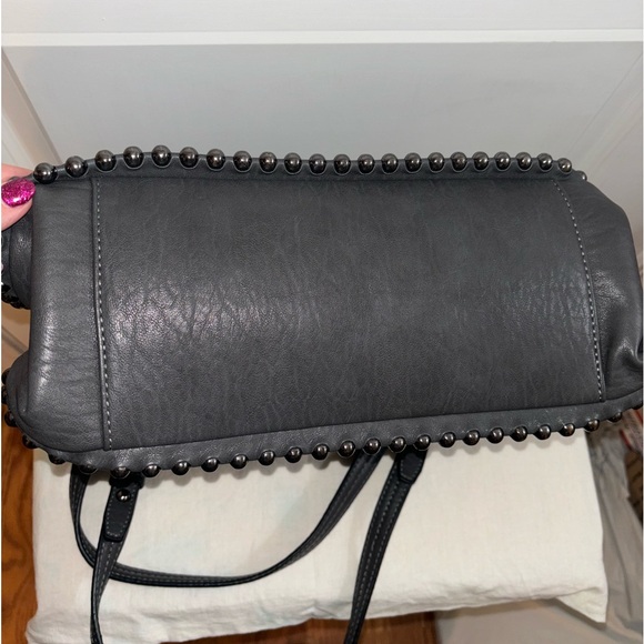 Jessica Simpson charcoal gray purse/shoulder bag, EUC - Picture 15 of 16